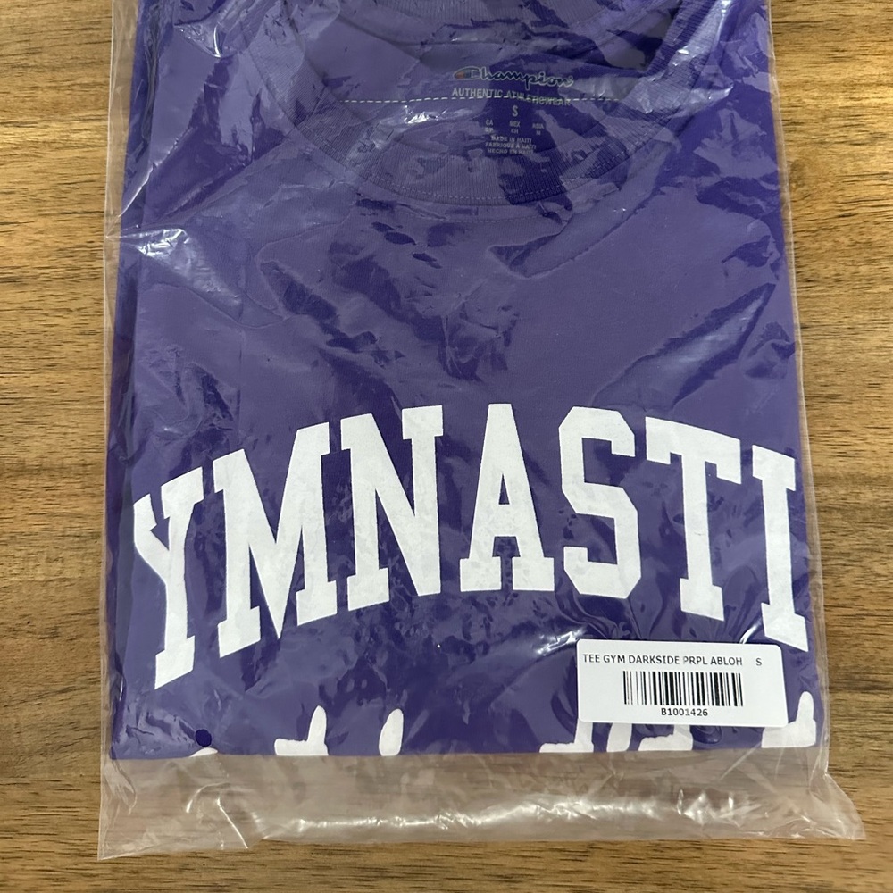 Virgil Abloh Brooklyn Museum Gymnastics Art Purple tee